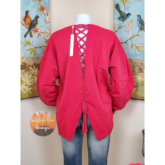 [NEW] Caslon Back Lace-Up Sweatshirt - Picture 7 of 14